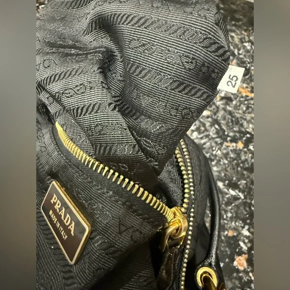 PRADA Tessuto Chevron Nylon Hobo Bag With COA - Picture 12 of 16